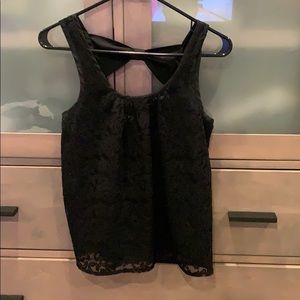 Lace tank with adorable bow back - XS